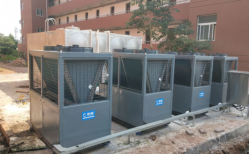 空气能冷暖曹宅教育基地-曹宅中学-泳池项目