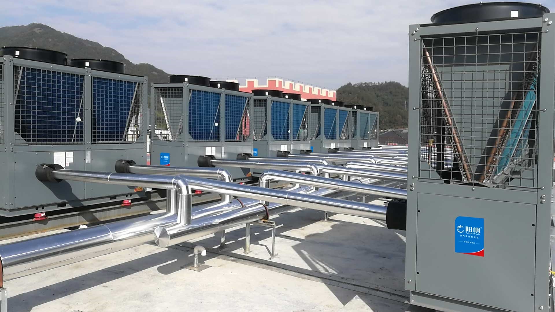 阳帆开拓北方区域热泵楼盘配套样板市场